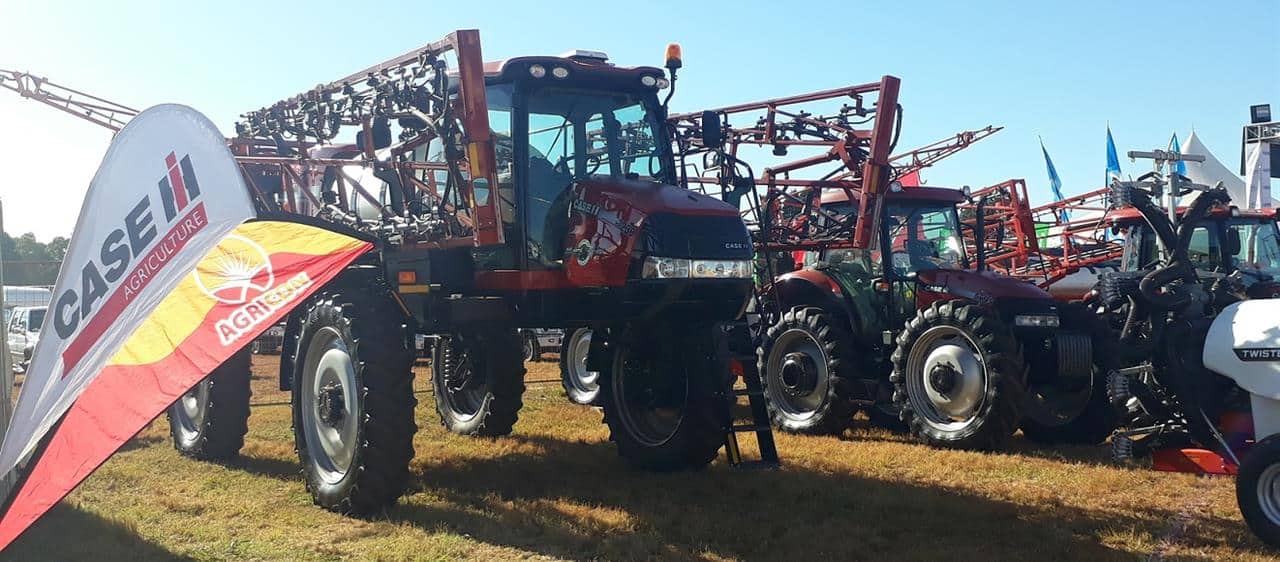 Case IH display at the 2019 ADMA Agrishow features the largest combine on sale in Zimbabwe